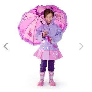 KIDORABLE BALLERINA GRAPHIC RAIN COAT JACKET SIZE 2T CUTE